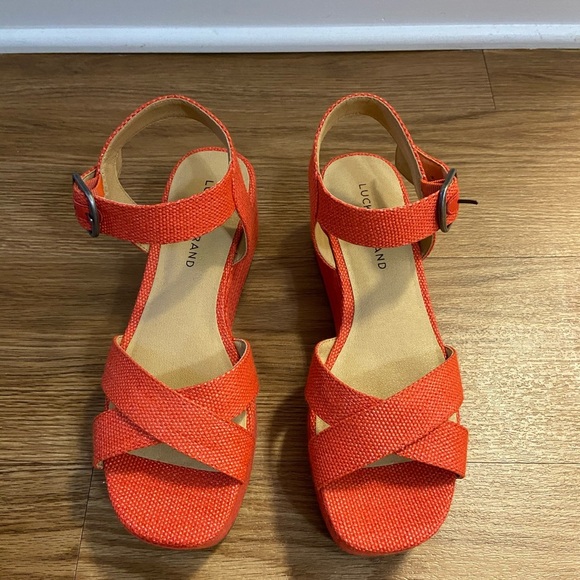 LUCKY BRAND Bikaro Ankle Strap Platform Sa… - Picture 4 of 10